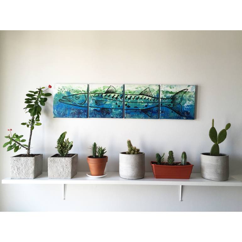 Original Fish Painting by Carolina Orozco