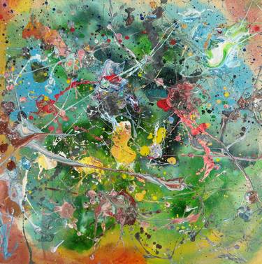 Original Fine Art Abstract Paintings by Sergei Motorin