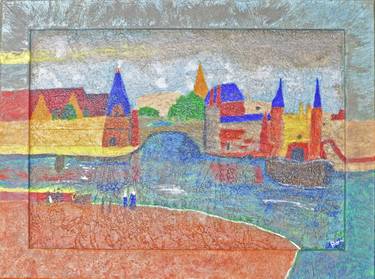 Original Fauvism Landscape Painting by Barri Hitchin