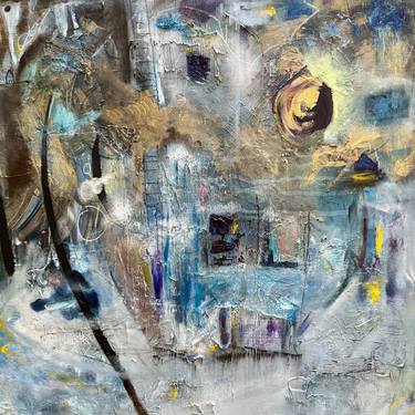 Original Abstract Expressionism Abstract Painting by Annie Wood