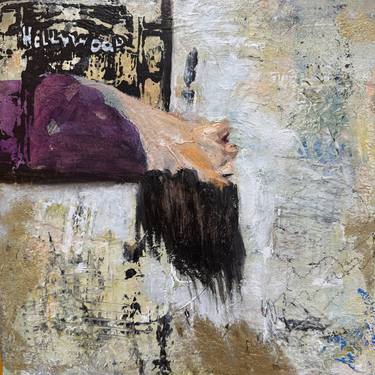 Original Abstract Expressionism People Mixed Media by Annie Wood