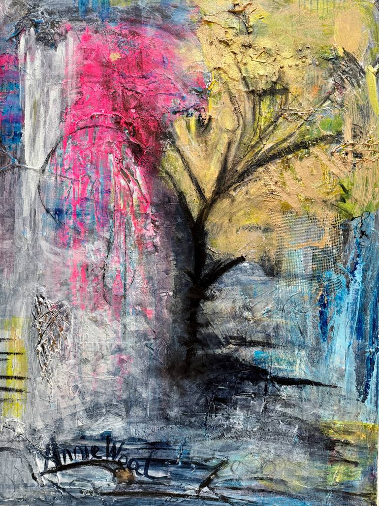 Original Abstract Painting by Annie Wood | Abstract Expressionism Art on Canvas | If You See a Tree, This is a Tree, Otherwise It's Something Else