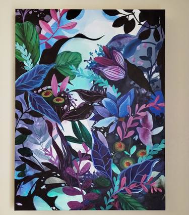 Original Abstract Expressionism Botanic Paintings by Patricia Rodriguez