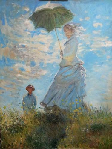 Reproduction of Woman with a Parasol - Claude Monet thumb