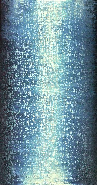 "Woven Veil of Blue" - Minimal Abstract thumb