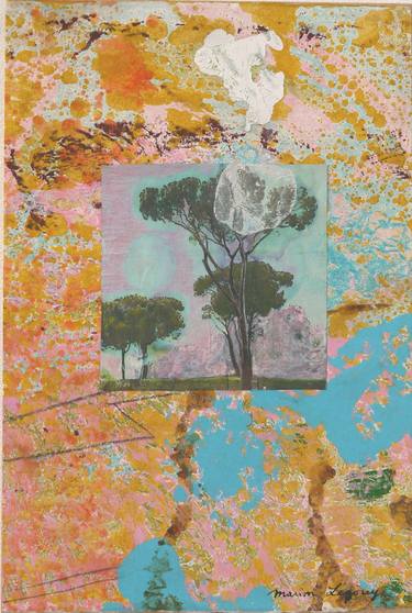 Original Figurative Garden Collage by Marion Legouy