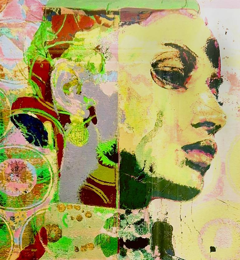 Original Fine Art Women Mixed Media by MISTER London Artist