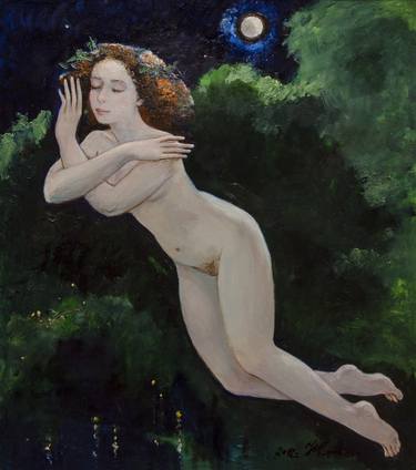 Print of Realism Nude Paintings by Nataliy Korobova