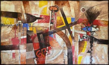 Original Abstract Expressionism Abstract Paintings by Alvaro Galindo