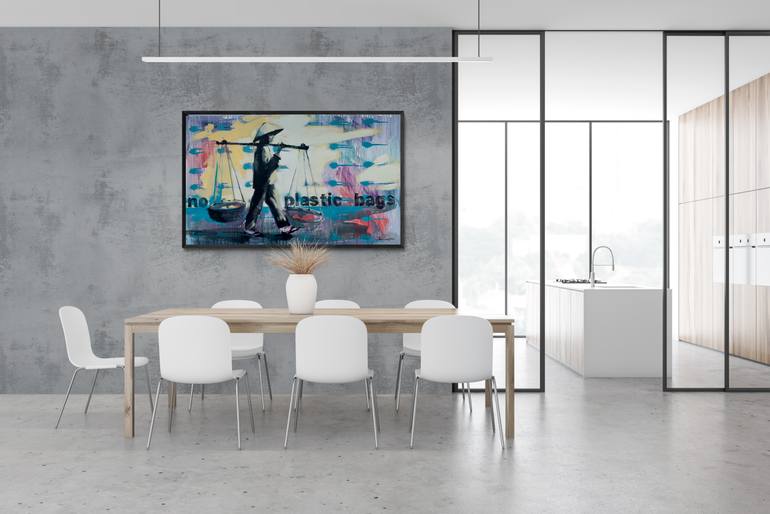 Original Abstract Expressionism People Painting by Yaroslav Yaseniev