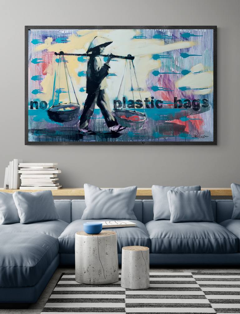 Original Abstract Expressionism People Painting by Yaroslav Yaseniev