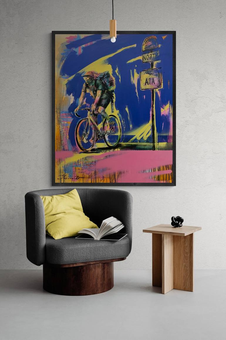 Original Bike Painting by Yaroslav Yaseniev