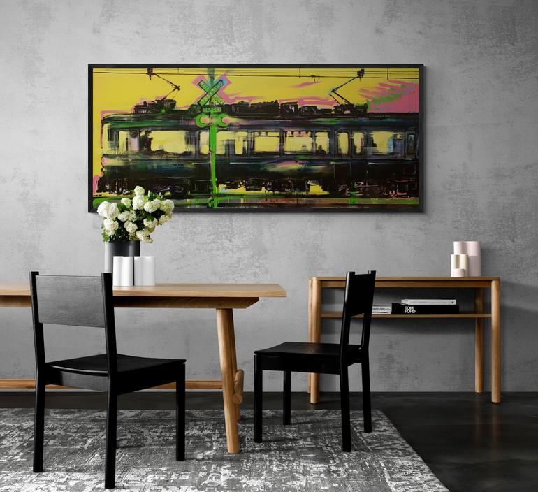 Original Expressionism Transportation Painting by Yaroslav Yaseniev