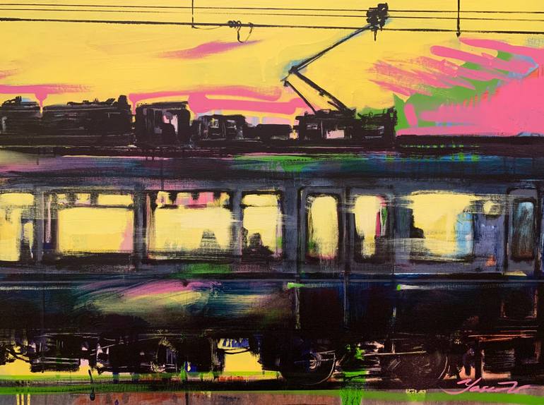 Original Expressionism Transportation Painting by Yaroslav Yaseniev
