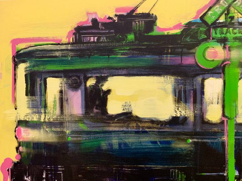 Original Expressionism Transportation Painting by Yaroslav Yaseniev