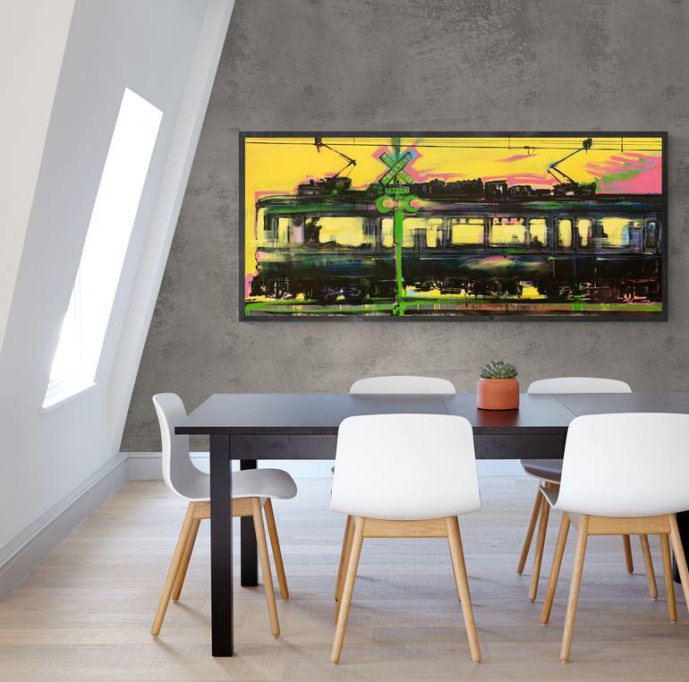 Original Expressionism Transportation Painting by Yaroslav Yaseniev