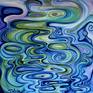 Swirling Water Variation Painting by Marianne Schovsbo | Saatchi Art