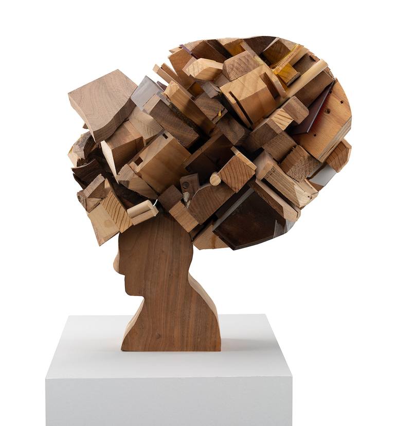 Original Abstract People Sculpture by Scott Shoemate