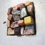 " Vision is the art of seeing what is invisible to others "

A sculpture of concrete, natural stones and acrylic.
Pieces of natural stones are inserted to one's preference.