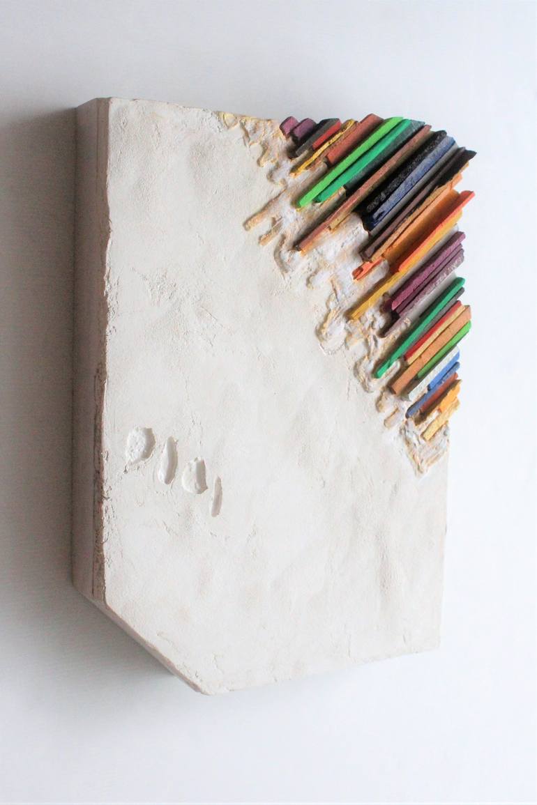 Original Abstract Wall Sculpture by Jenny Hee