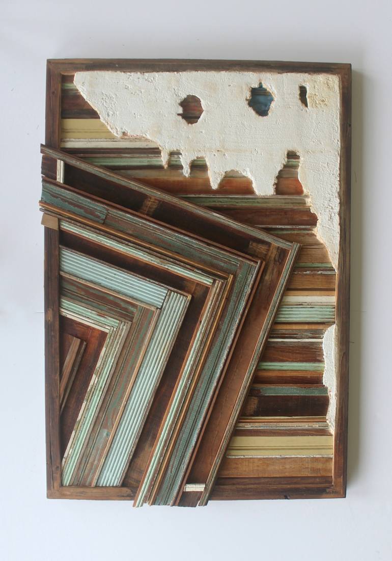 Original Abstract Wall Sculpture by Jenny Hee