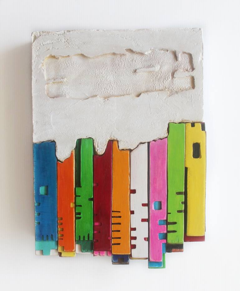 Original Expressionism Wall Sculpture by Jenny Hee