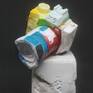 A camera sculpture of textured concrete, sandstone and acrylic, sits on a textured concrete base.

Limited Edition.

“The camera is an instrument that teaches people how to see without a camera.”
— Dorothea Lange