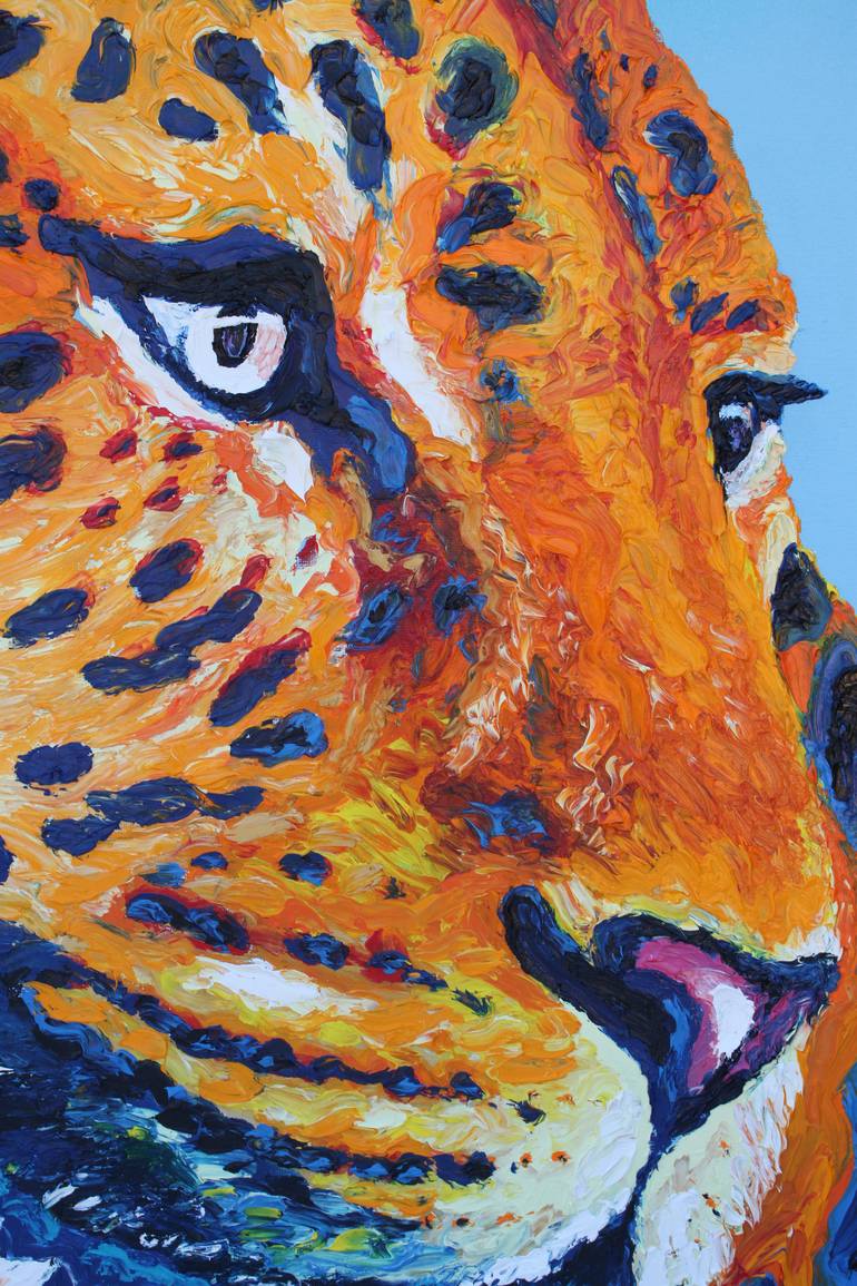 Amur Leopard ‘Amour’ Painting by David Ahern | Saatchi Art