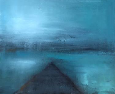 Original Abstract Seascape Paintings by Elene Dashniani