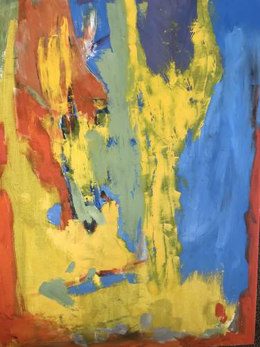 Original Abstract Expressionism Abstract Painting by Jose Oliva