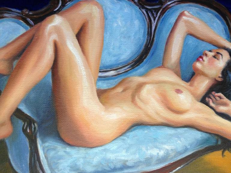 Original Figurative Nude Painting by Pat Kelley