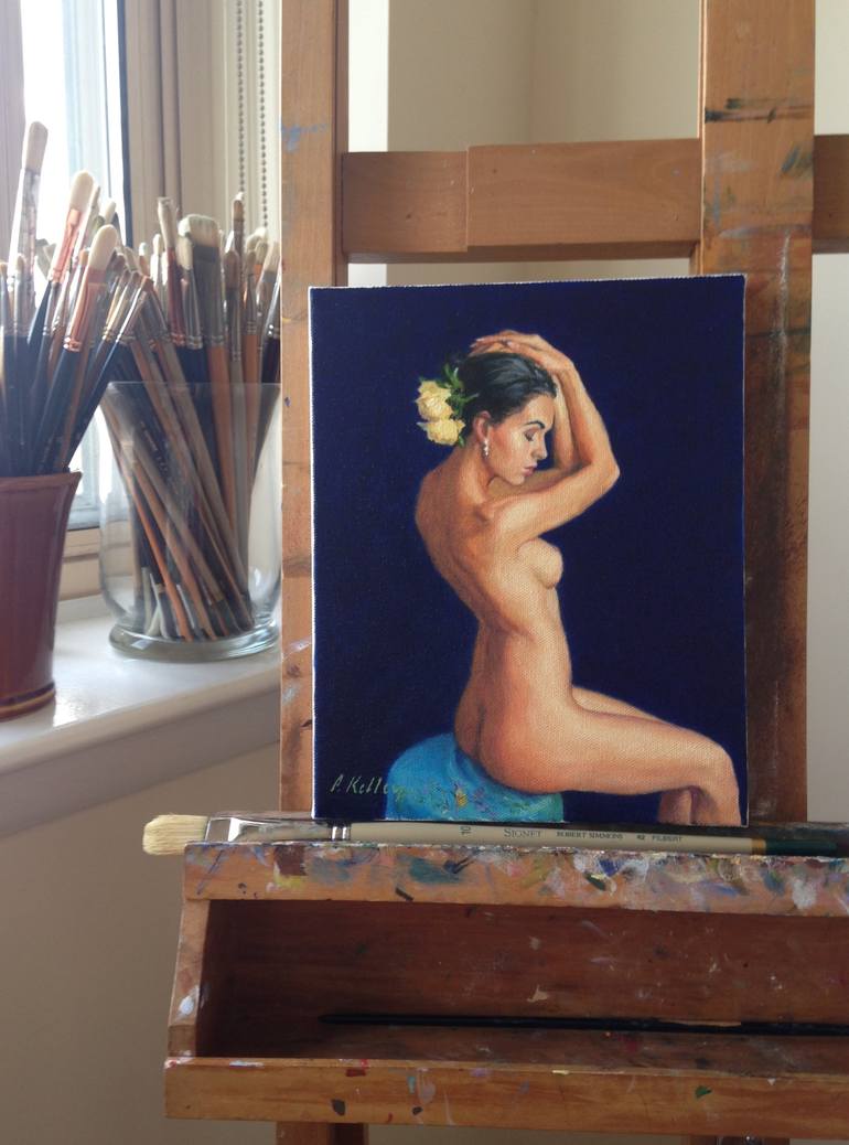 Original Figurative Nude Painting by Pat Kelley