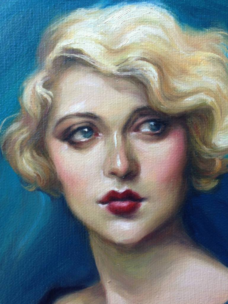 Original Fine Art Women Painting by Pat Kelley