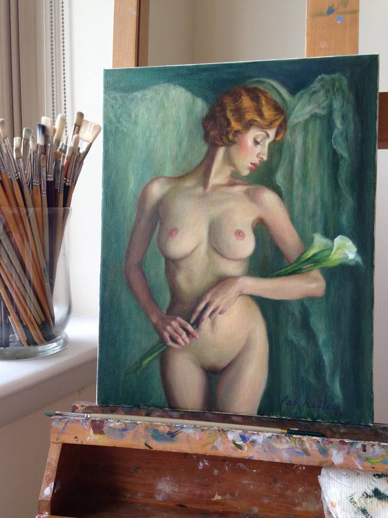 Original Figurative Nude Painting by Pat Kelley