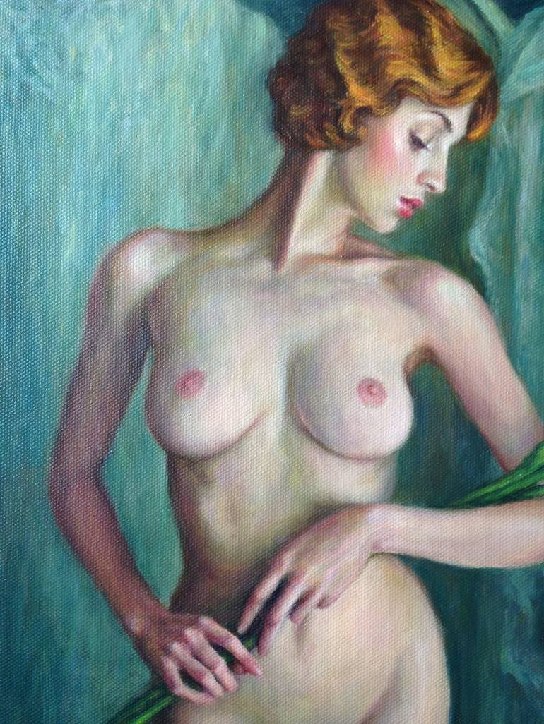 Original Figurative Nude Painting by Pat Kelley