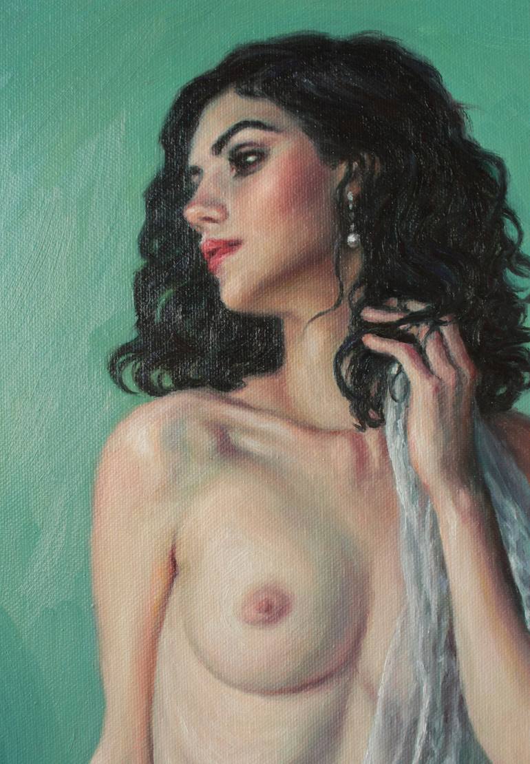 Original Fine Art Nude Painting by Pat Kelley