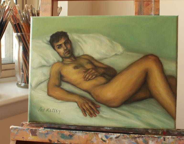 Original Figurative Men Painting by Pat Kelley