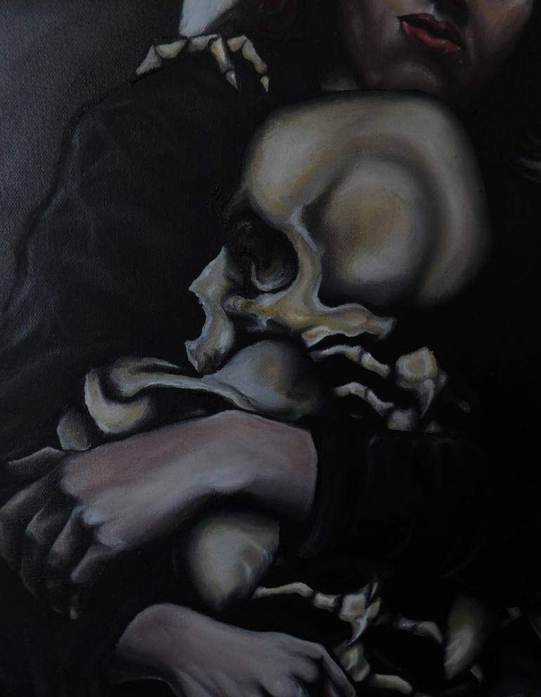 Original Expressionism Mortality Painting by Alyssa Mclaughlin