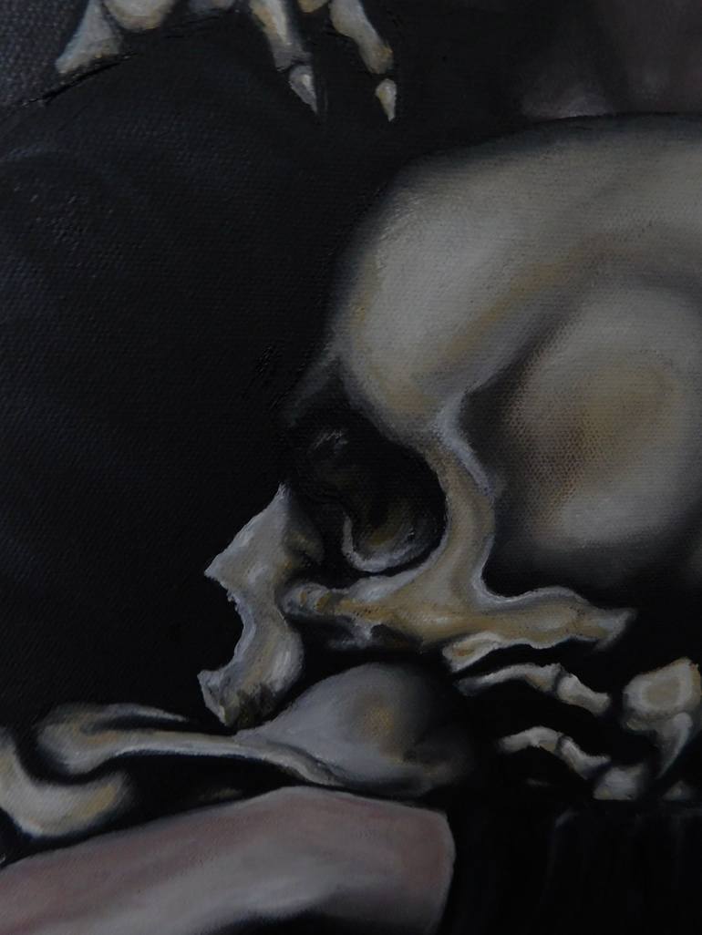 Original Expressionism Mortality Painting by Alyssa Mclaughlin