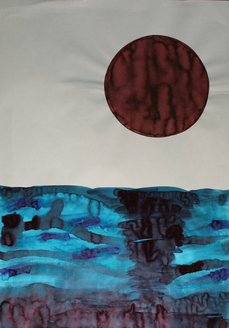Original Expressionism Landscape Drawing by Jay See