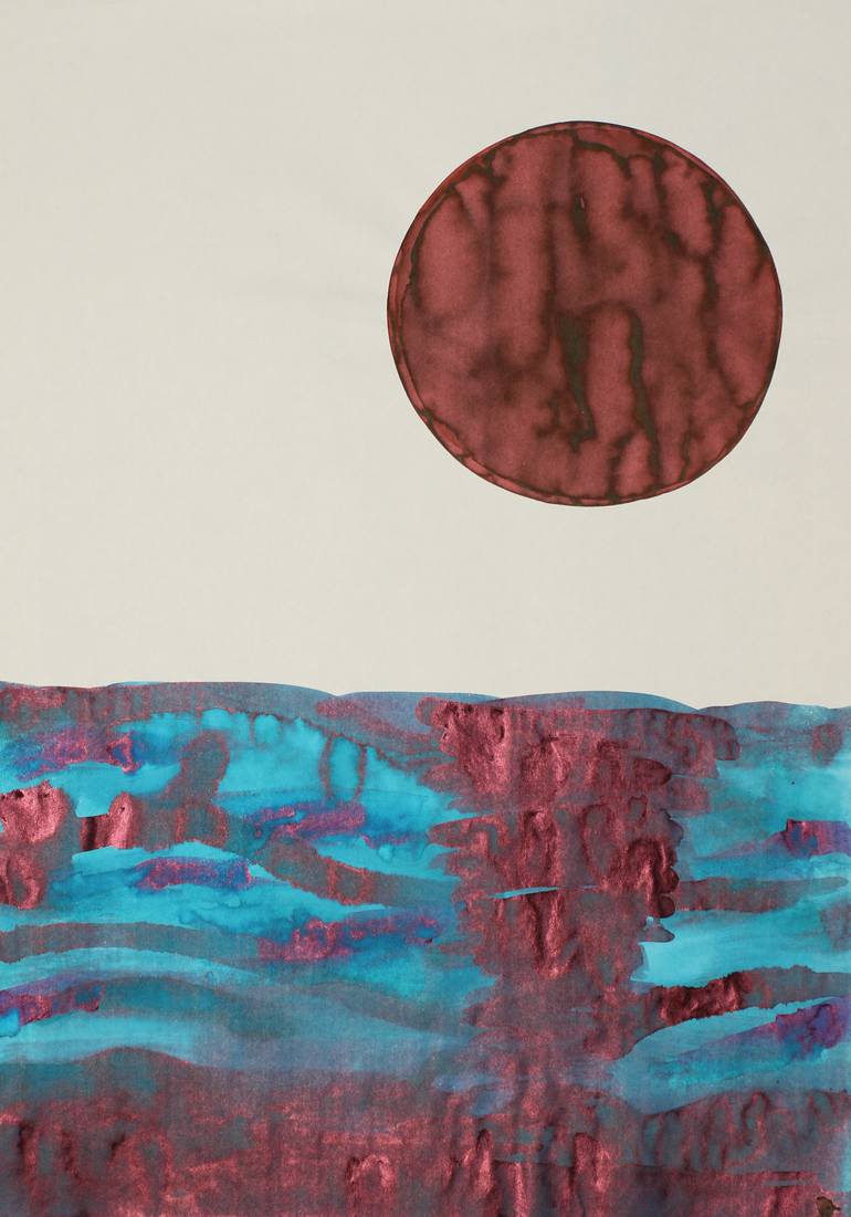 Original Expressionism Landscape Drawing by Jay See