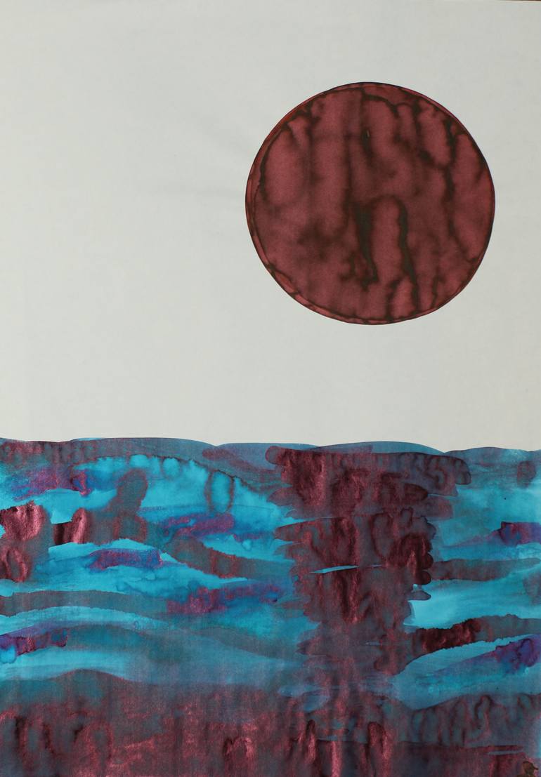 Original Expressionism Landscape Drawing by Jay See
