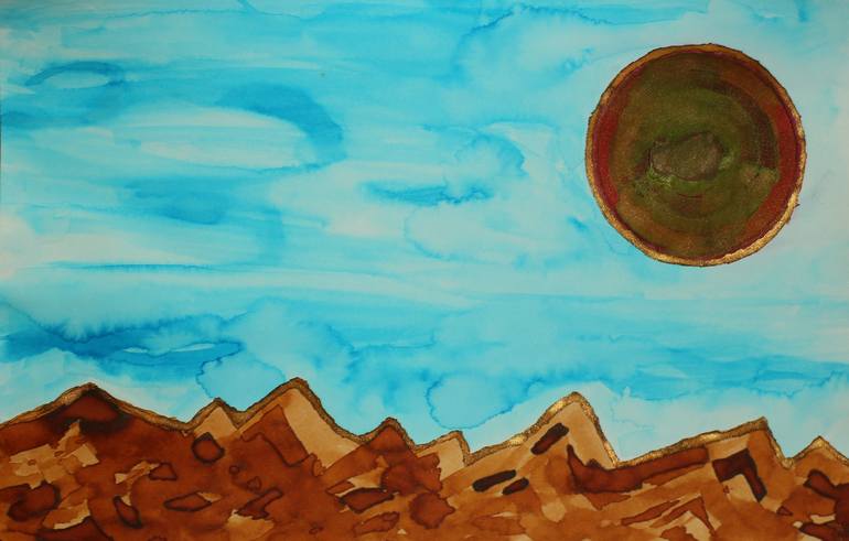 Original Expressionism Landscape Drawing by Jay See