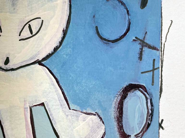 Original Abstract Animal Painting by Sarah Gilbert Fox