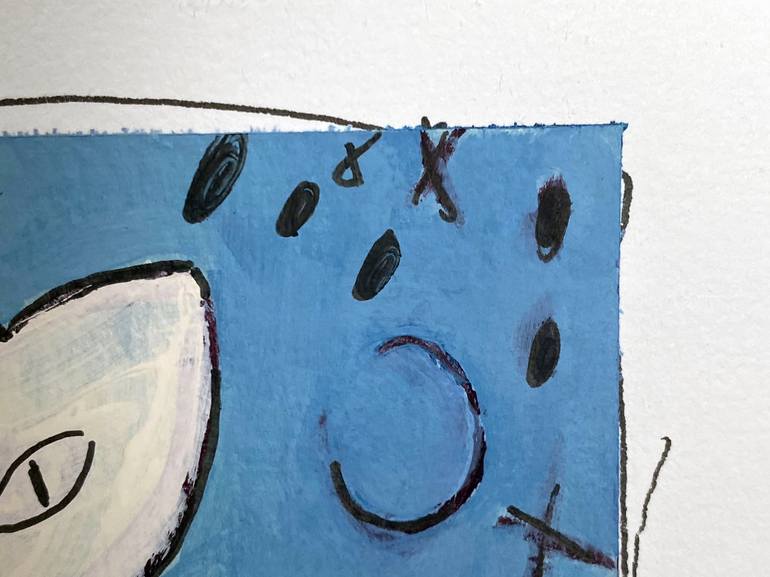 Original Abstract Animal Painting by Sarah Gilbert Fox