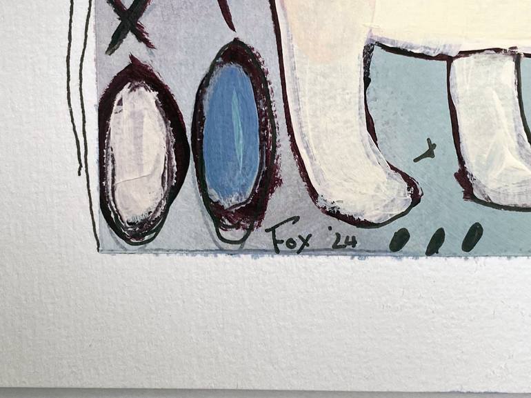 Original Abstract Animal Painting by Sarah Gilbert Fox