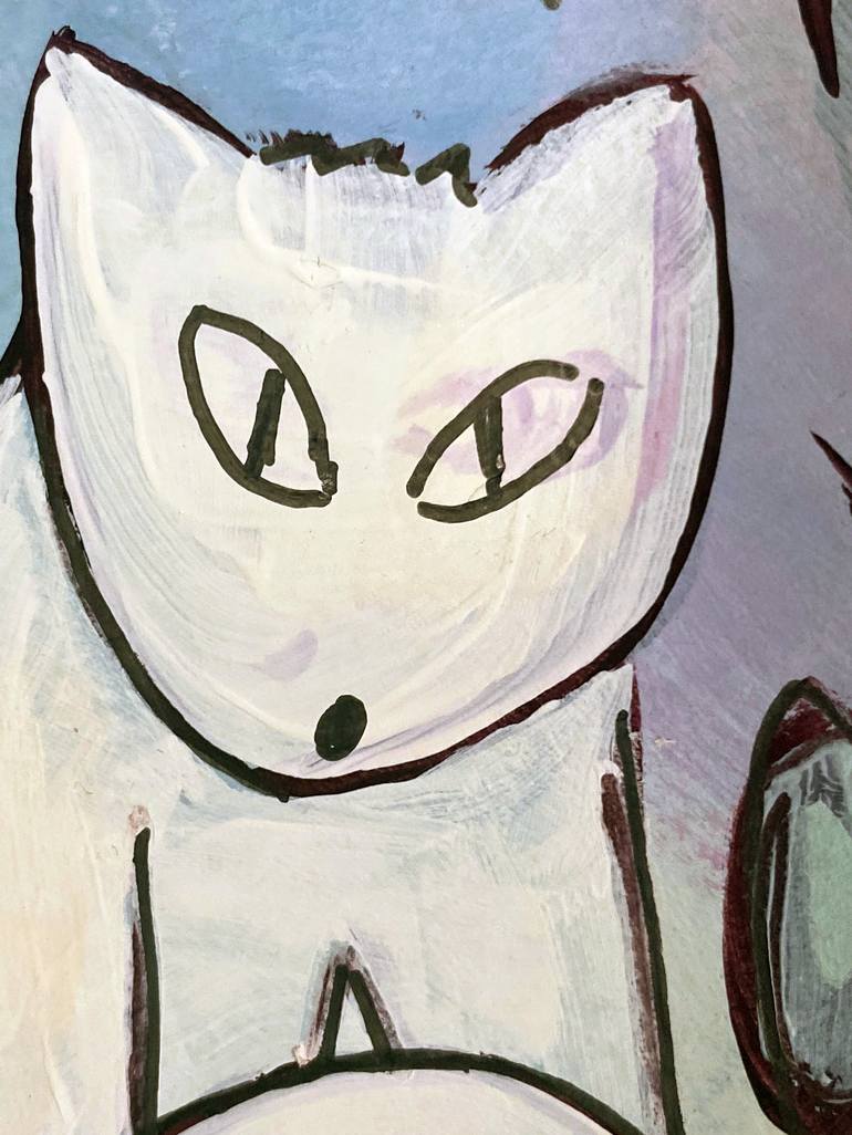 Original Abstract Animal Painting by Sarah Gilbert Fox