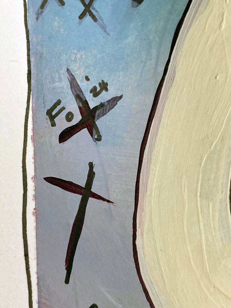 Original Abstract Animal Painting by Sarah Gilbert Fox
