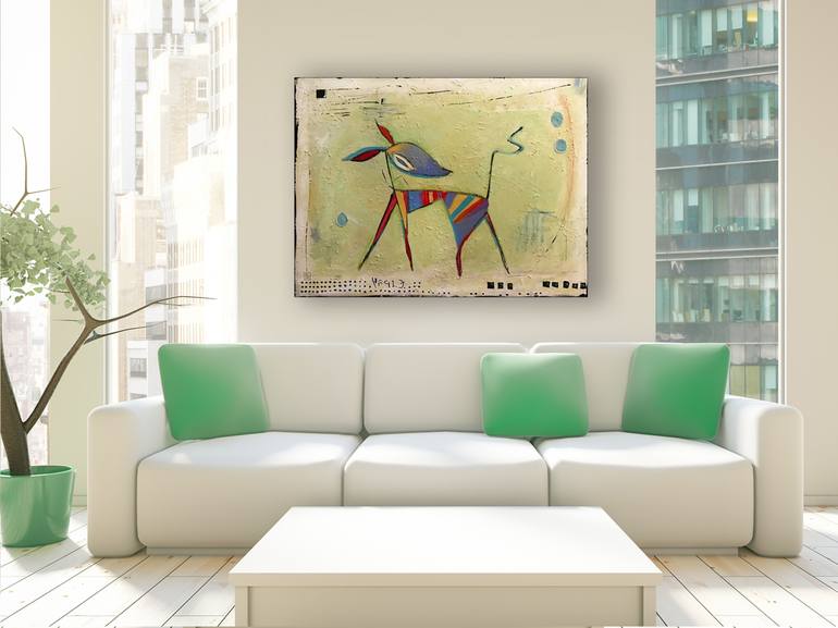 Original Fine Art Animal Painting by Sarah Gilbert Fox