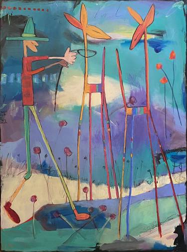 Original Abstract Paintings by Sarah Gilbert Fox